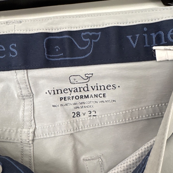 LIGHT GREY VINEYARD VINES size 28x32 Performance On-The-Go 5-Pocket Pants - Picture 2 of 3